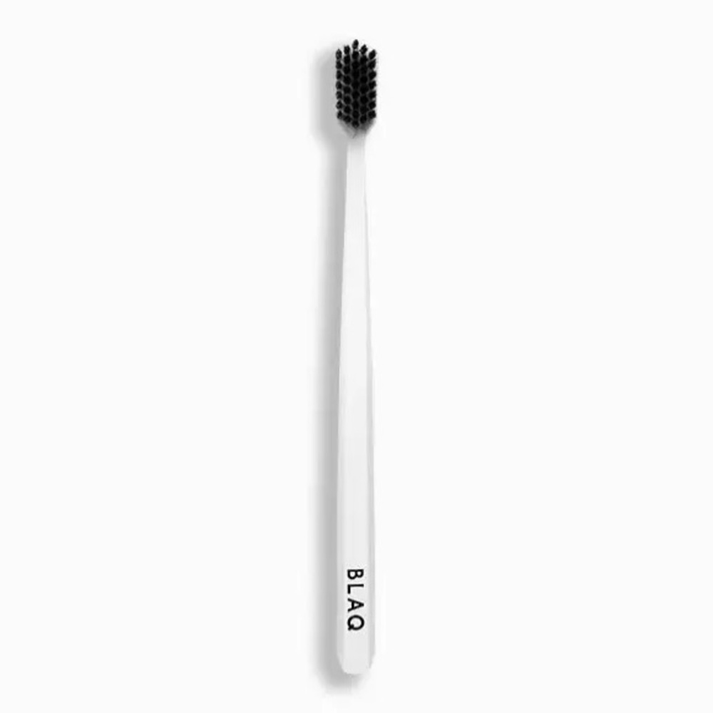 BLAQ White Charcoal-Infused Biodegradable Toothbrush